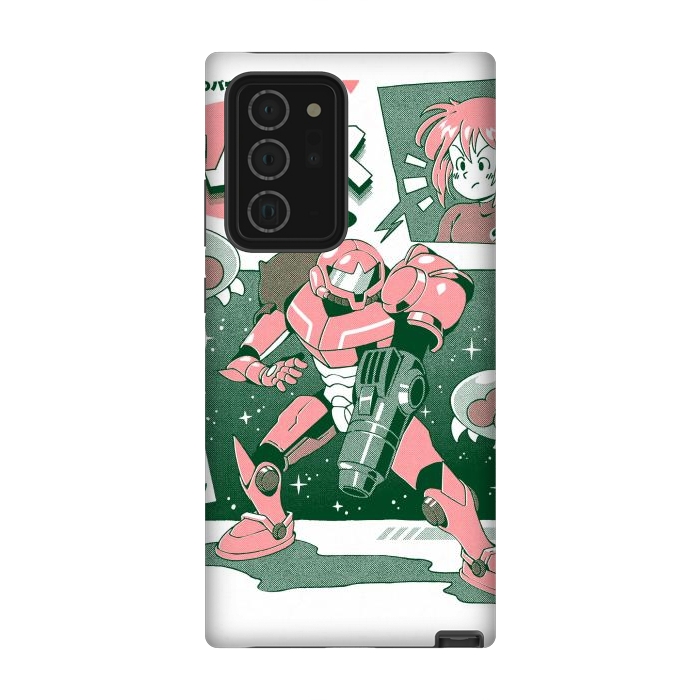 Galaxy Note 20 Ultra StrongFit Bounty Hunter From Space - White by Ilustrata