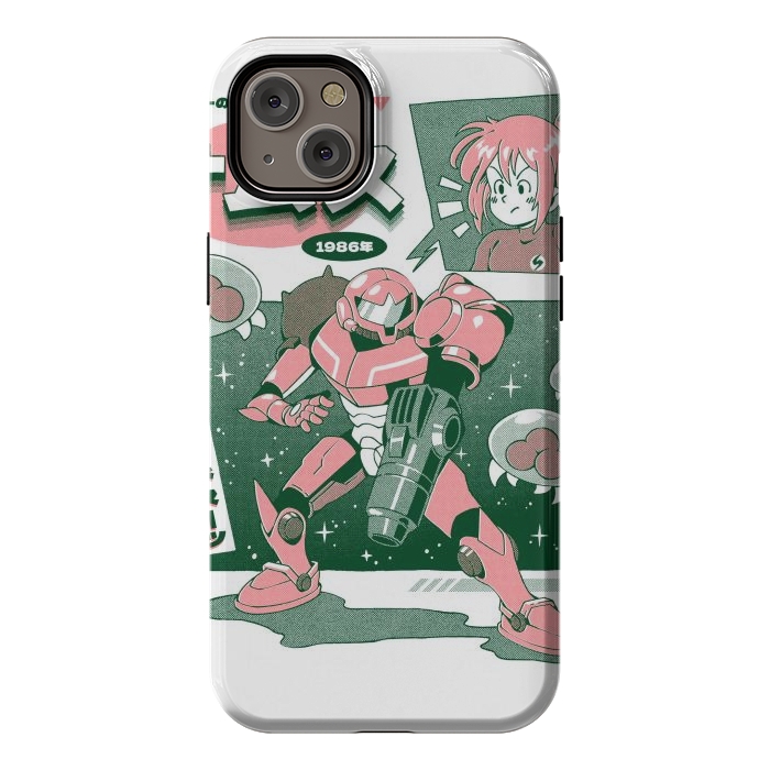 iPhone 14 Plus StrongFit Bounty Hunter From Space - White by Ilustrata