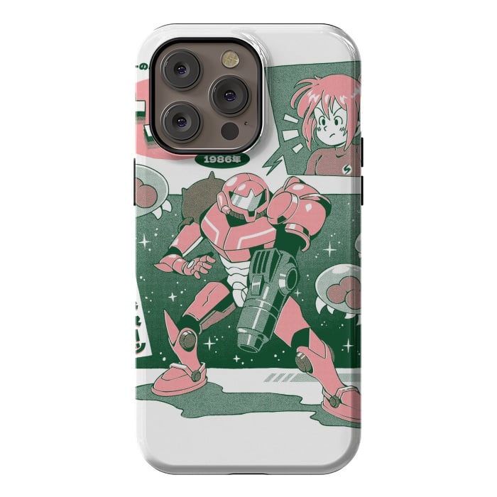 iPhone 14 Pro max StrongFit Bounty Hunter From Space - White by Ilustrata