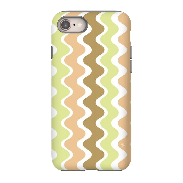 iPhone 8 StrongFit Retro Waves by Martina