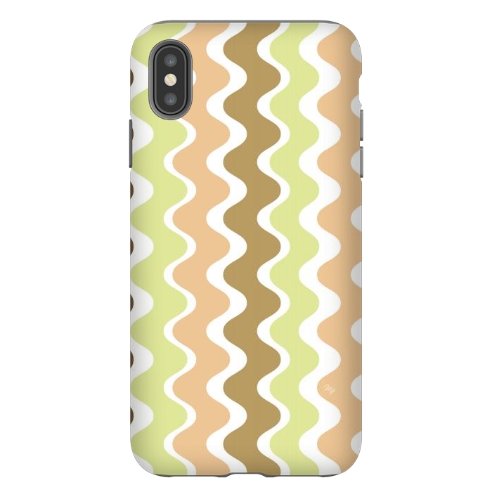 iPhone Xs Max StrongFit Retro Waves by Martina