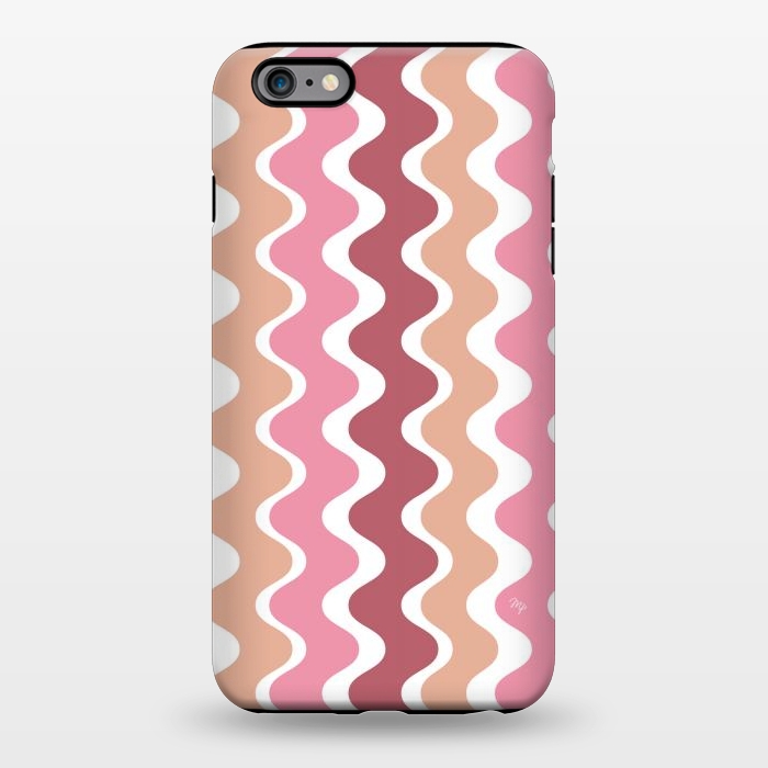 iPhone 6/6s plus StrongFit Pink Retro Waves by Martina
