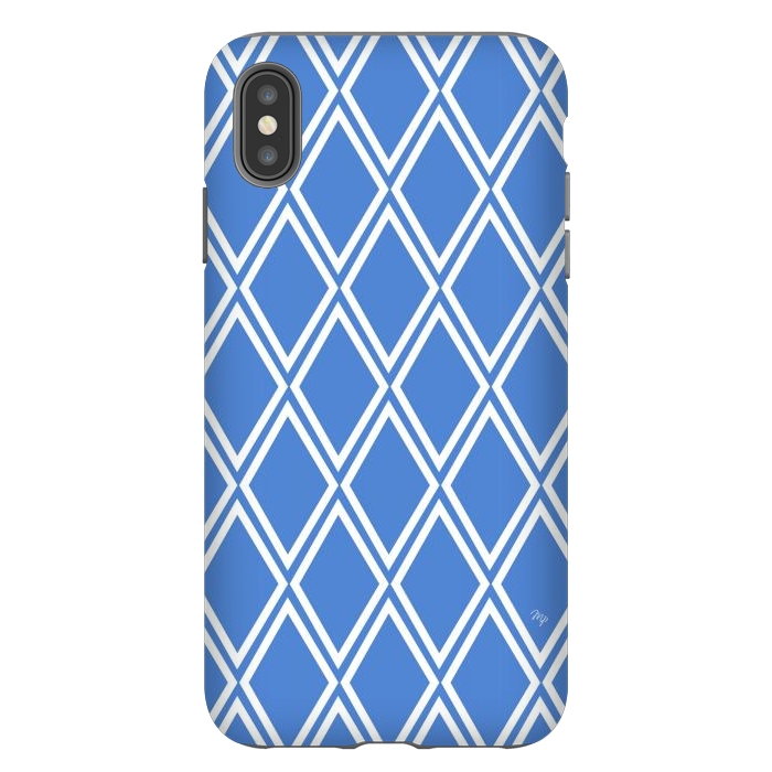 iPhone Xs Max StrongFit Blue Elegance by Martina