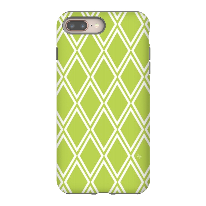 iPhone 7 plus StrongFit Elegant green Checks by Martina