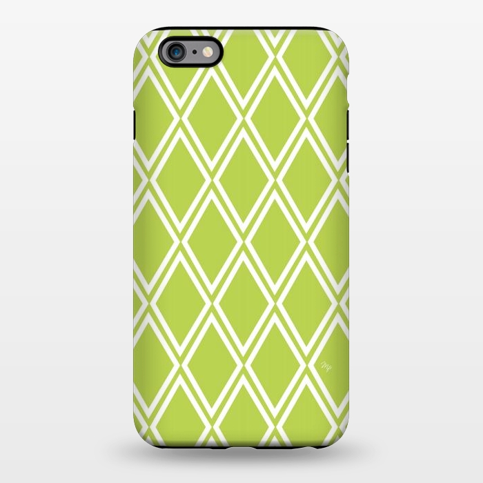 iPhone 6/6s plus StrongFit Elegant green Checks by Martina