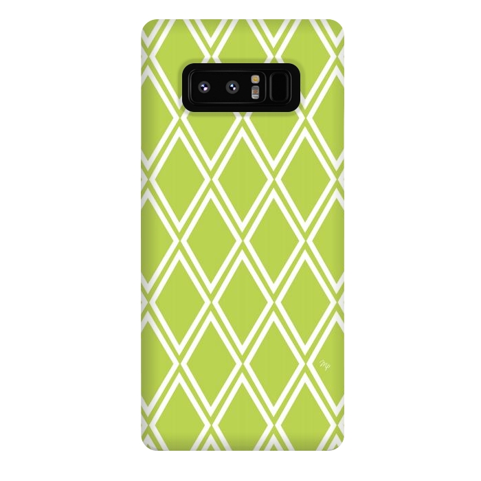 Galaxy Note 8 StrongFit Elegant green Checks by Martina