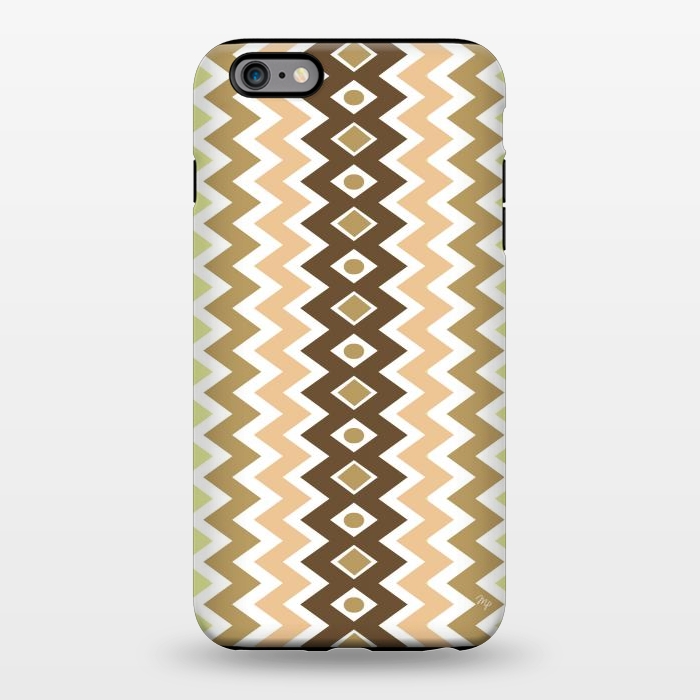 iPhone 6/6s plus StrongFit Beige Chevron Love by Martina