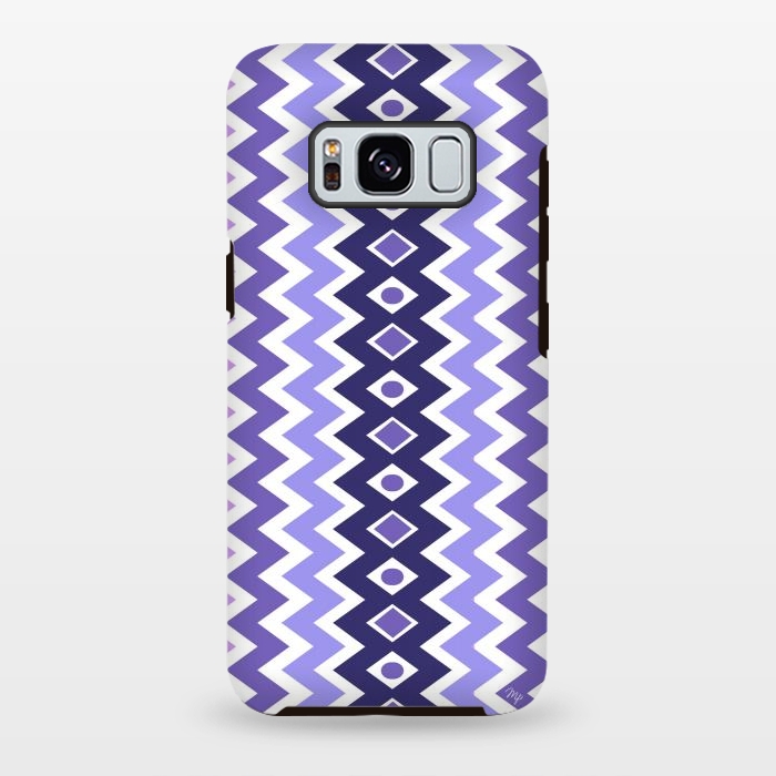 Galaxy S8 plus StrongFit Purple Chevron by Martina