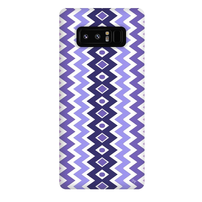 Galaxy Note 8 StrongFit Purple Chevron by Martina