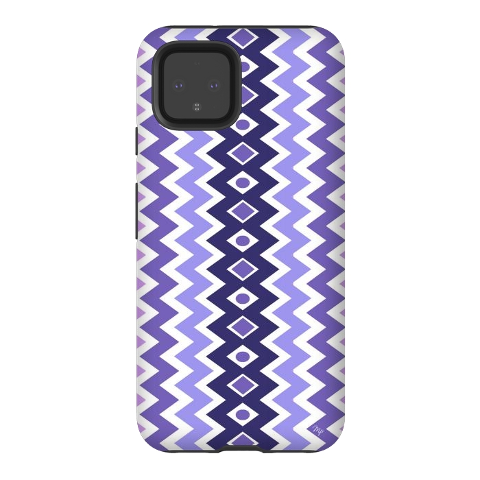 Pixel 4 StrongFit Purple Chevron by Martina