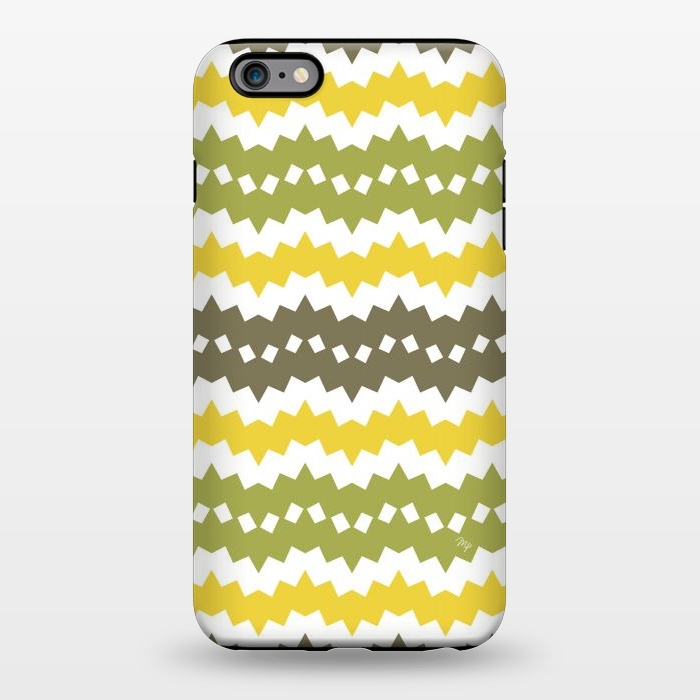 iPhone 6/6s plus StrongFit Green Playful chevron by Martina