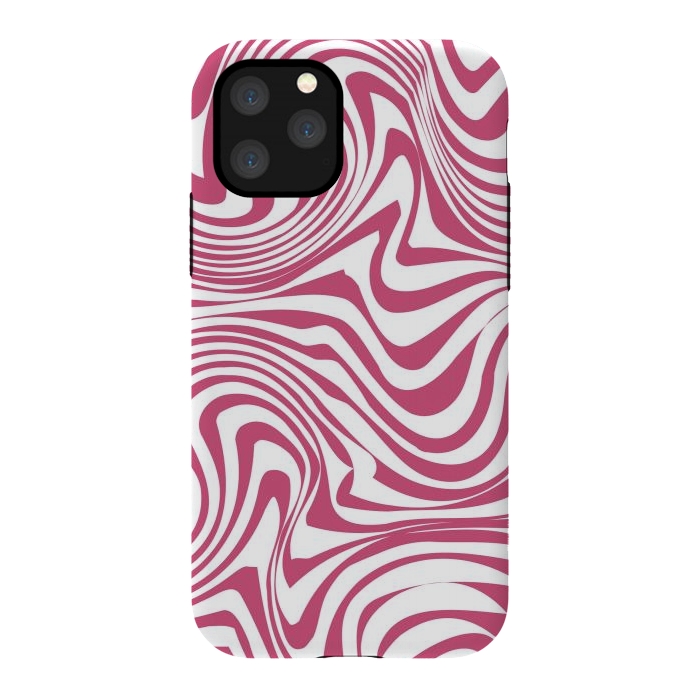 iPhone 11 Pro StrongFit Retro pink waves by Martina