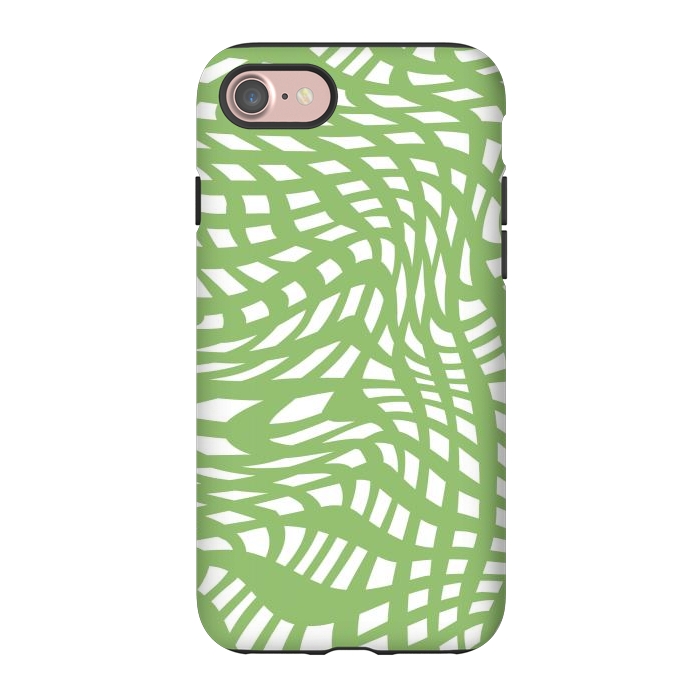 iPhone 7 StrongFit Modern retro green graphics by Martina