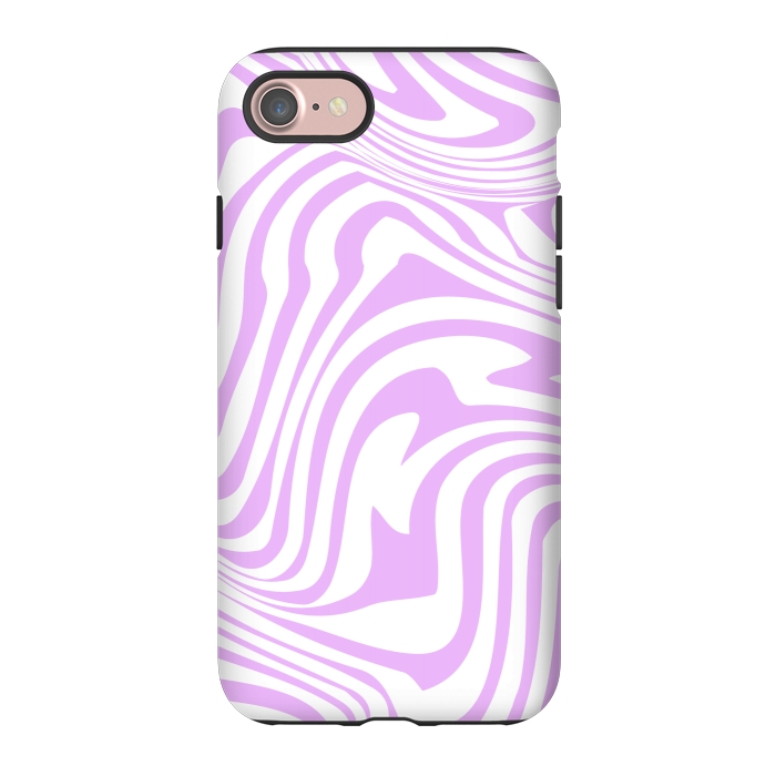 iPhone 7 StrongFit Modern retro lila waves by Martina