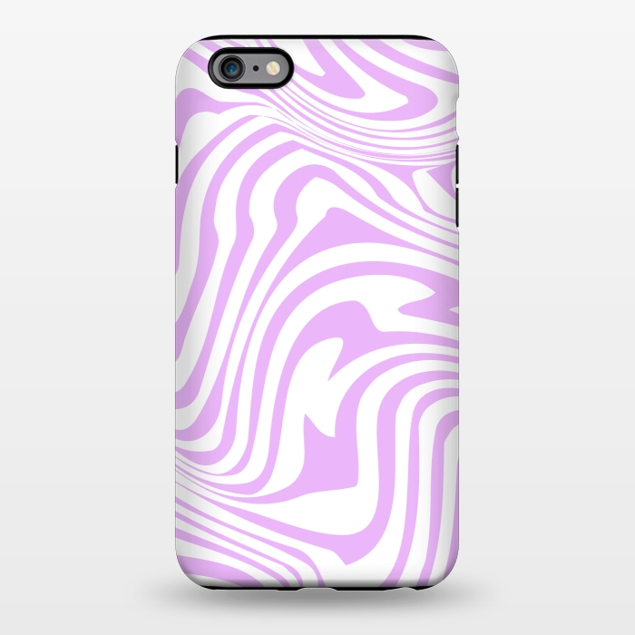 iPhone 6/6s plus StrongFit Modern retro lila waves by Martina