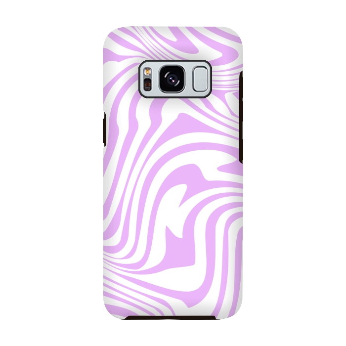 Galaxy S8 StrongFit Modern retro lila waves by Martina