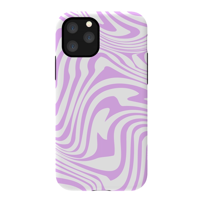 iPhone 11 Pro StrongFit Modern retro lila waves by Martina