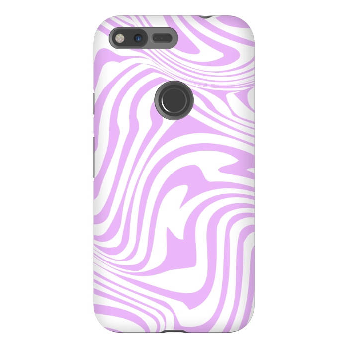 Pixel XL StrongFit Modern retro lila waves by Martina