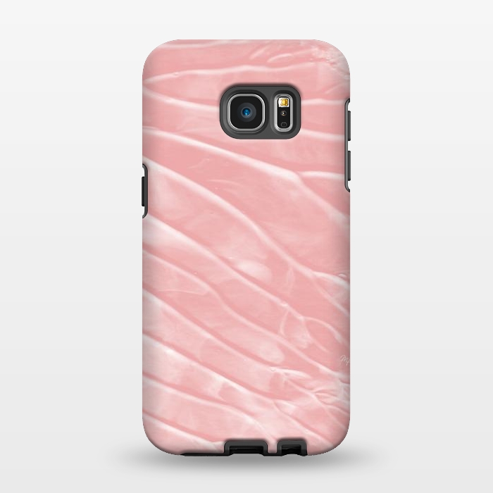 Galaxy S7 EDGE StrongFit Elegant Organic pink paint by Martina