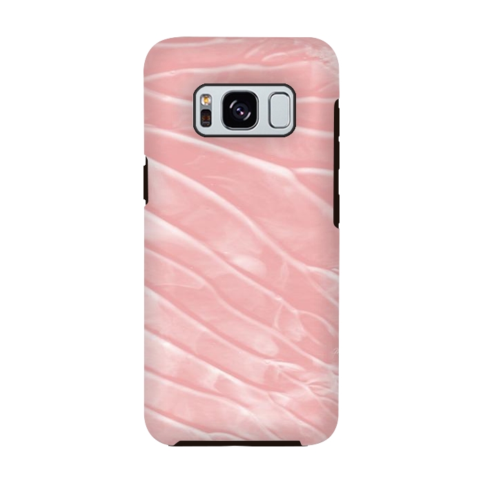 Galaxy S8 StrongFit Elegant Organic pink paint by Martina