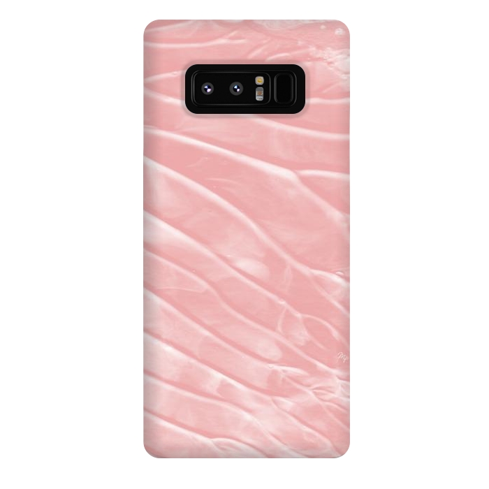 Galaxy Note 8 StrongFit Elegant Organic pink paint by Martina