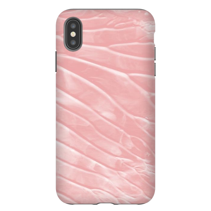 iPhone Xs Max StrongFit Elegant Organic pink paint by Martina
