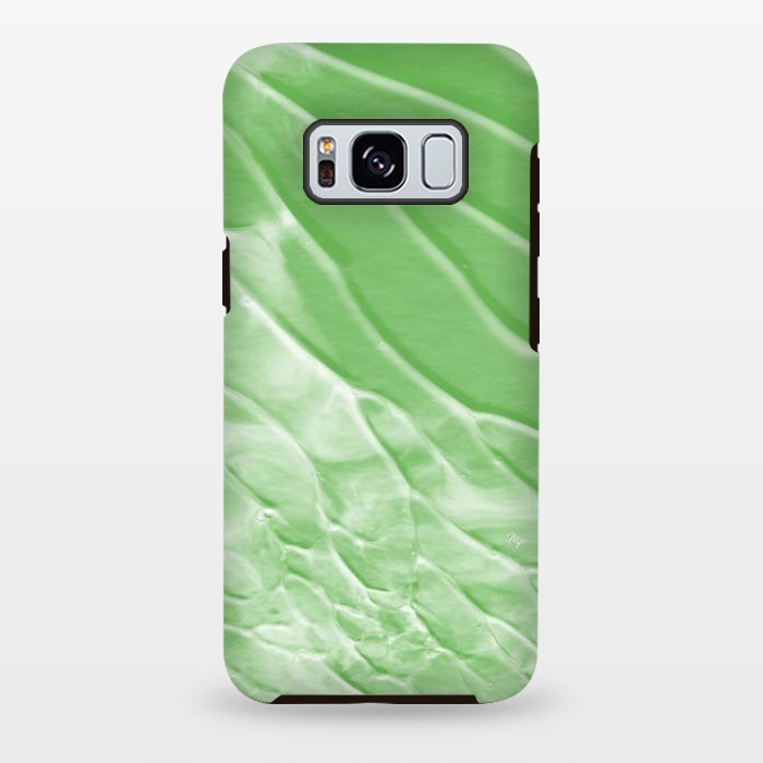 Galaxy S8 plus StrongFit Modern organic green paint by Martina