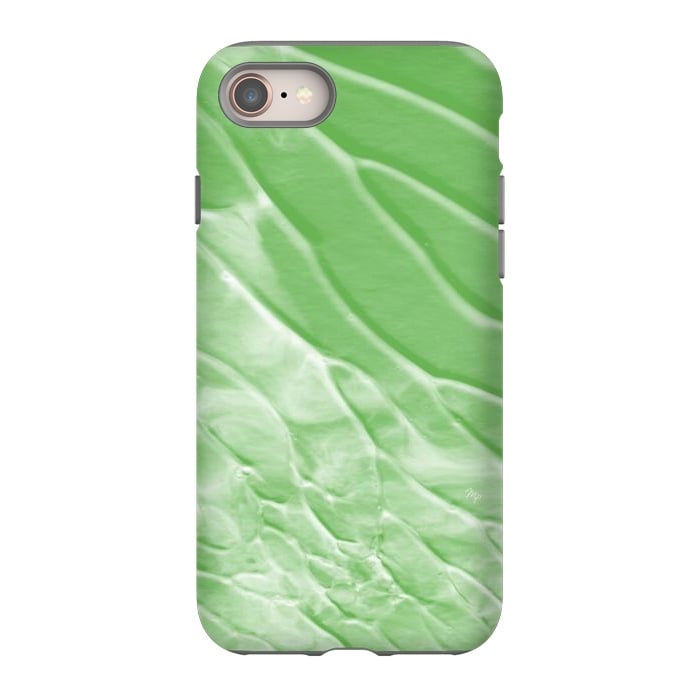 iPhone 8 StrongFit Modern organic green paint by Martina