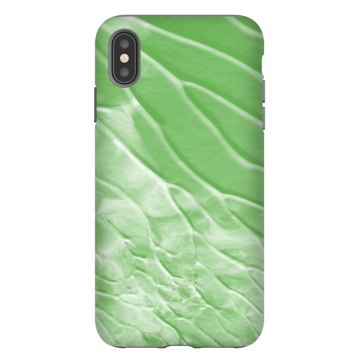iPhone Xs Max StrongFit Modern organic green paint by Martina
