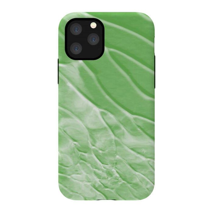 iPhone 11 Pro StrongFit Modern organic green paint by Martina