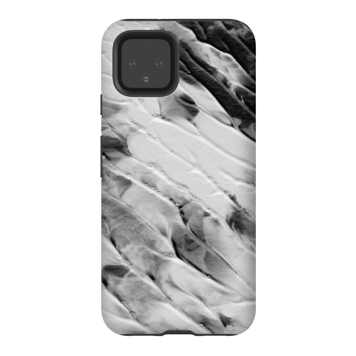 Pixel 4 StrongFit Modern organic black and white paint by Martina