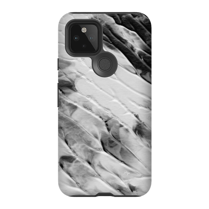 Pixel 5 StrongFit Modern organic black and white paint by Martina