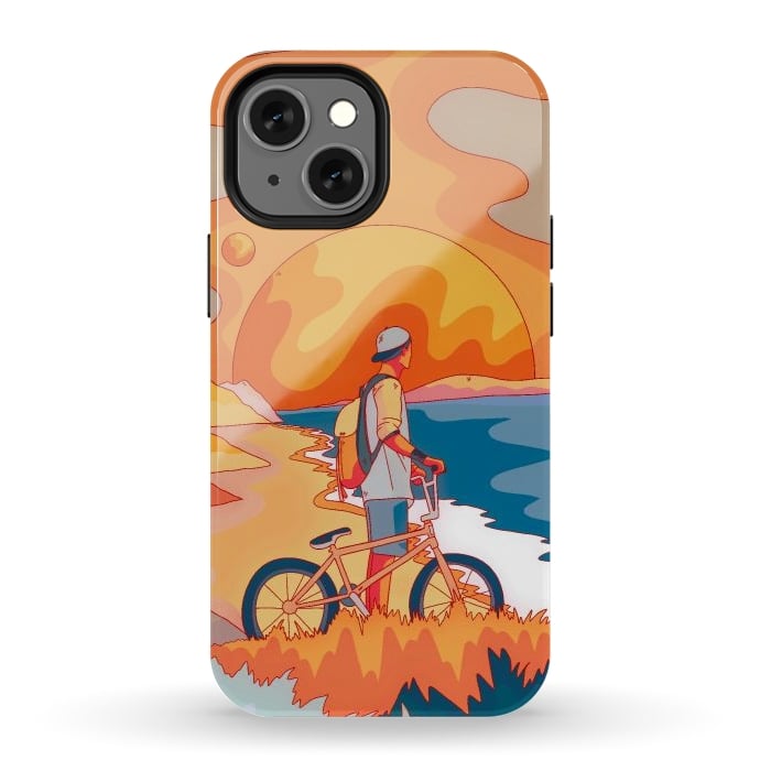iPhone 12 mini StrongFit Beach BIker by Steve Wade (Swade)