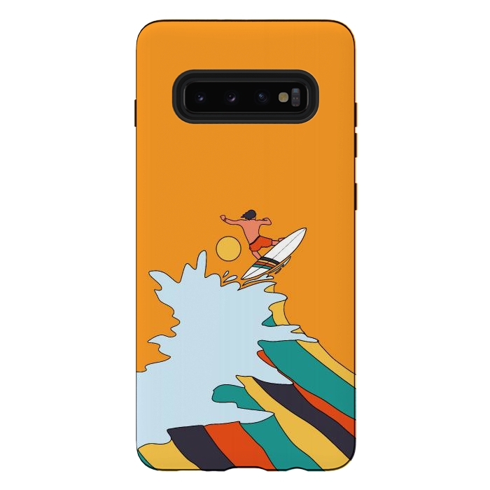 Galaxy S10 plus StrongFit Ride the surf by Steve Wade (Swade)