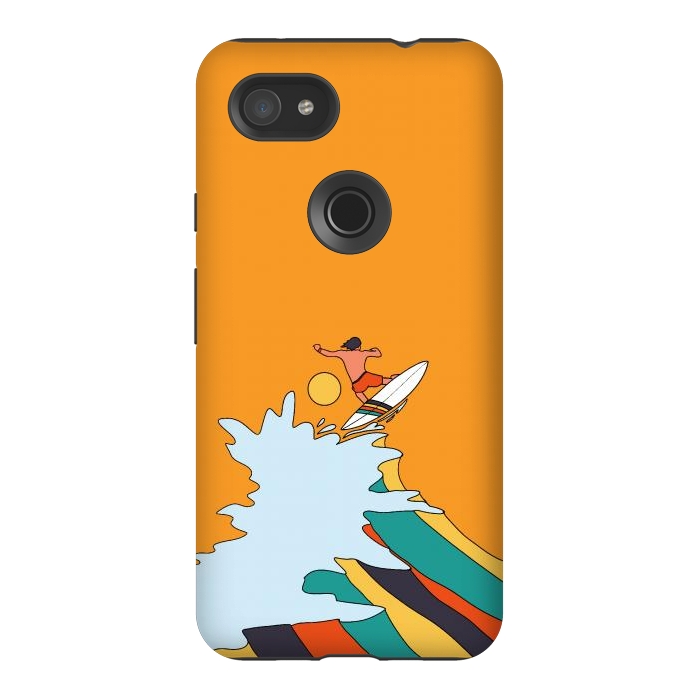 Pixel 3AXL StrongFit Ride the surf by Steve Wade (Swade)
