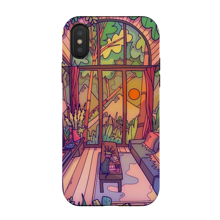 iPhone Xs / X StrongFit My forest home by Steve Wade (Swade)