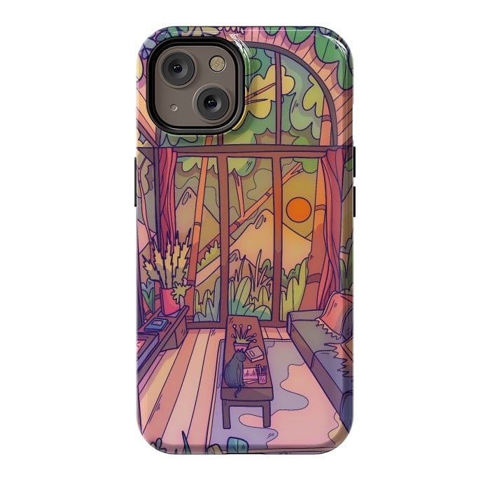 iPhone 14 StrongFit My forest home by Steve Wade (Swade)