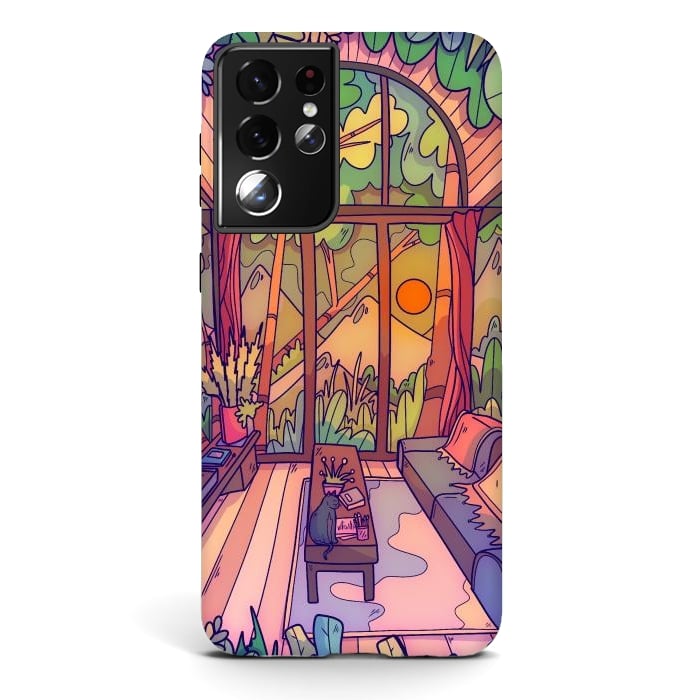 Galaxy S21 ultra StrongFit My forest home by Steve Wade (Swade)