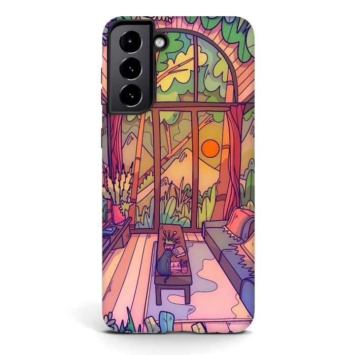 Galaxy S21 StrongFit My forest home by Steve Wade (Swade)