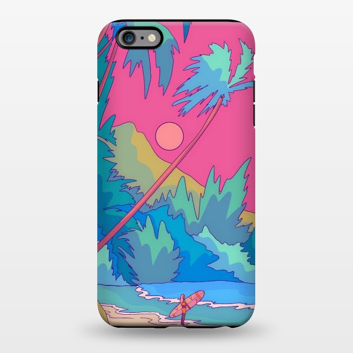iPhone 6/6s plus StrongFit Pink sky beach by Steve Wade (Swade)