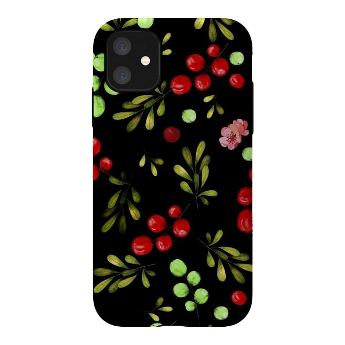 iPhone 11 StrongFit Berries Pattern by Bledi