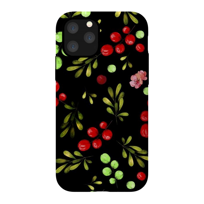 iPhone 11 Pro StrongFit Berries Pattern by Bledi