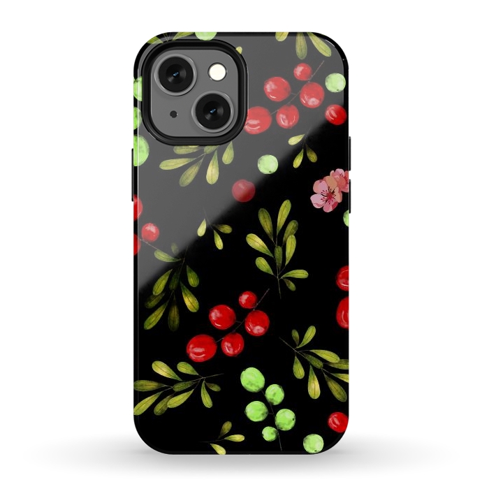 iPhone 12 mini StrongFit Berries Pattern by Bledi