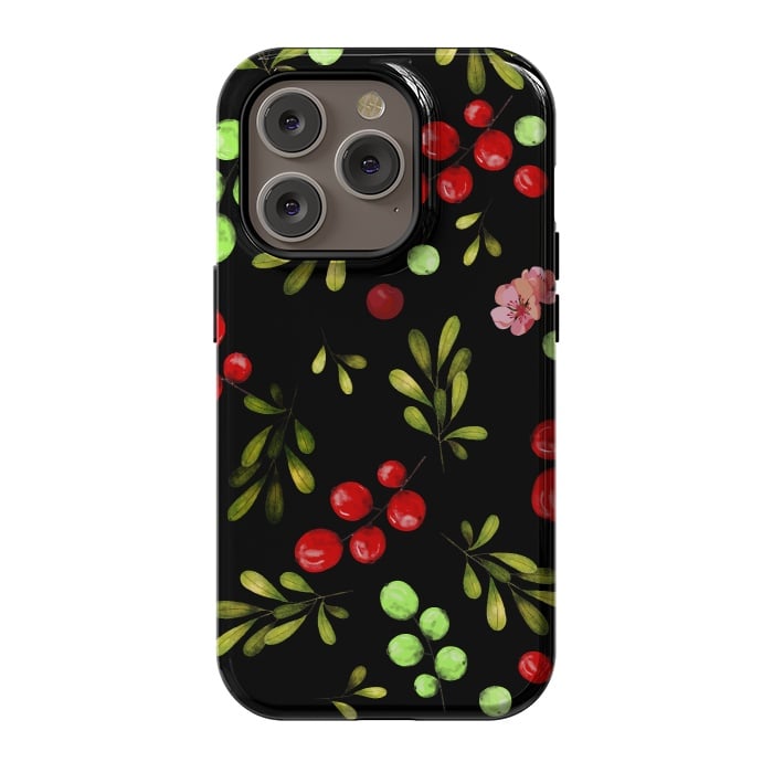 iPhone 14 Pro StrongFit Berries Pattern by Bledi