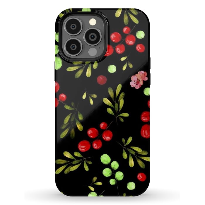 iPhone 13 Pro Max StrongFit Berries Pattern by Bledi