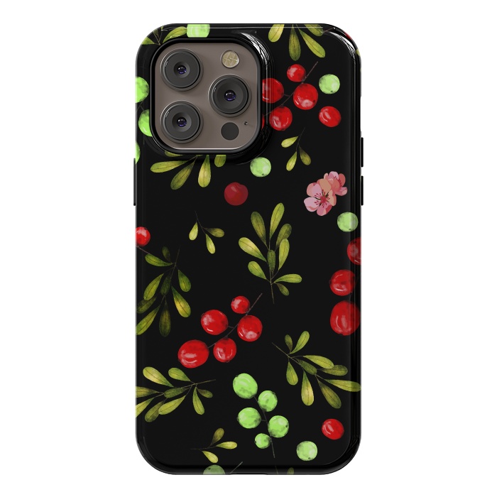 iPhone 14 Pro max StrongFit Berries Pattern by Bledi