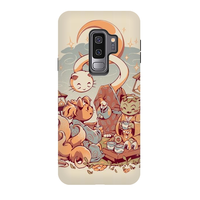 Galaxy S9 plus StrongFit Night Tea by Ilustrata