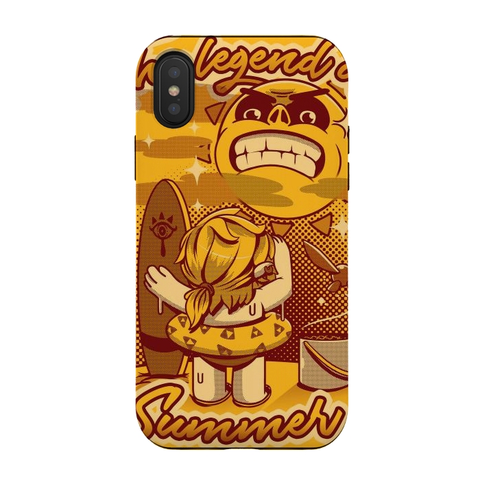 iPhone Xs / X StrongFit The Legend of Summer by Ilustrata