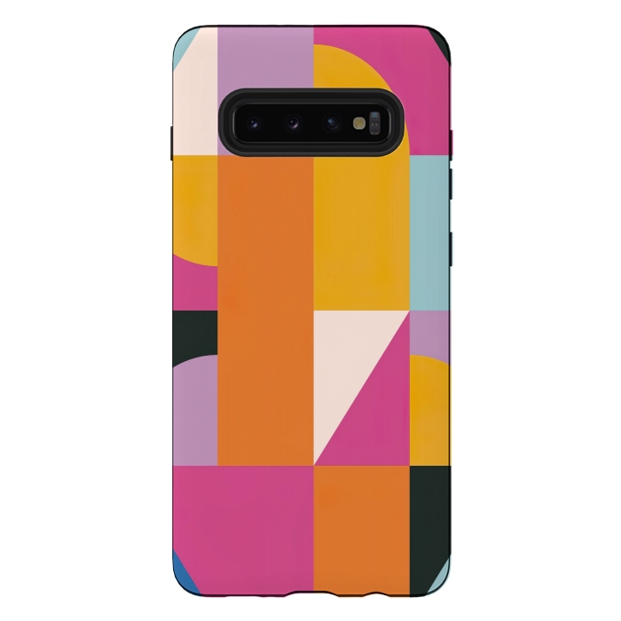 Galaxy S10 plus StrongFit Abstract geometric  by Winston