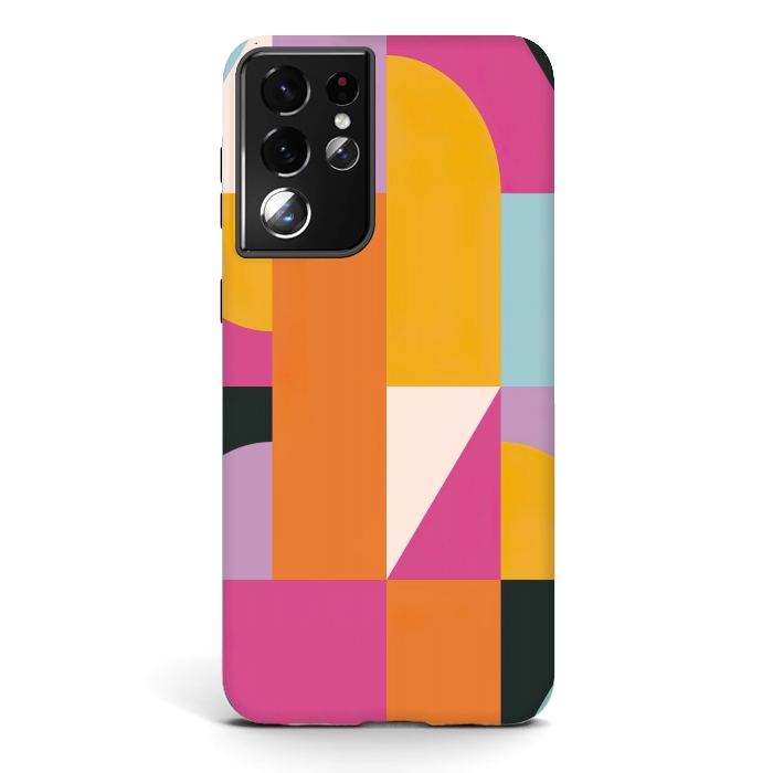 Galaxy S21 ultra StrongFit Abstract geometric  by Winston